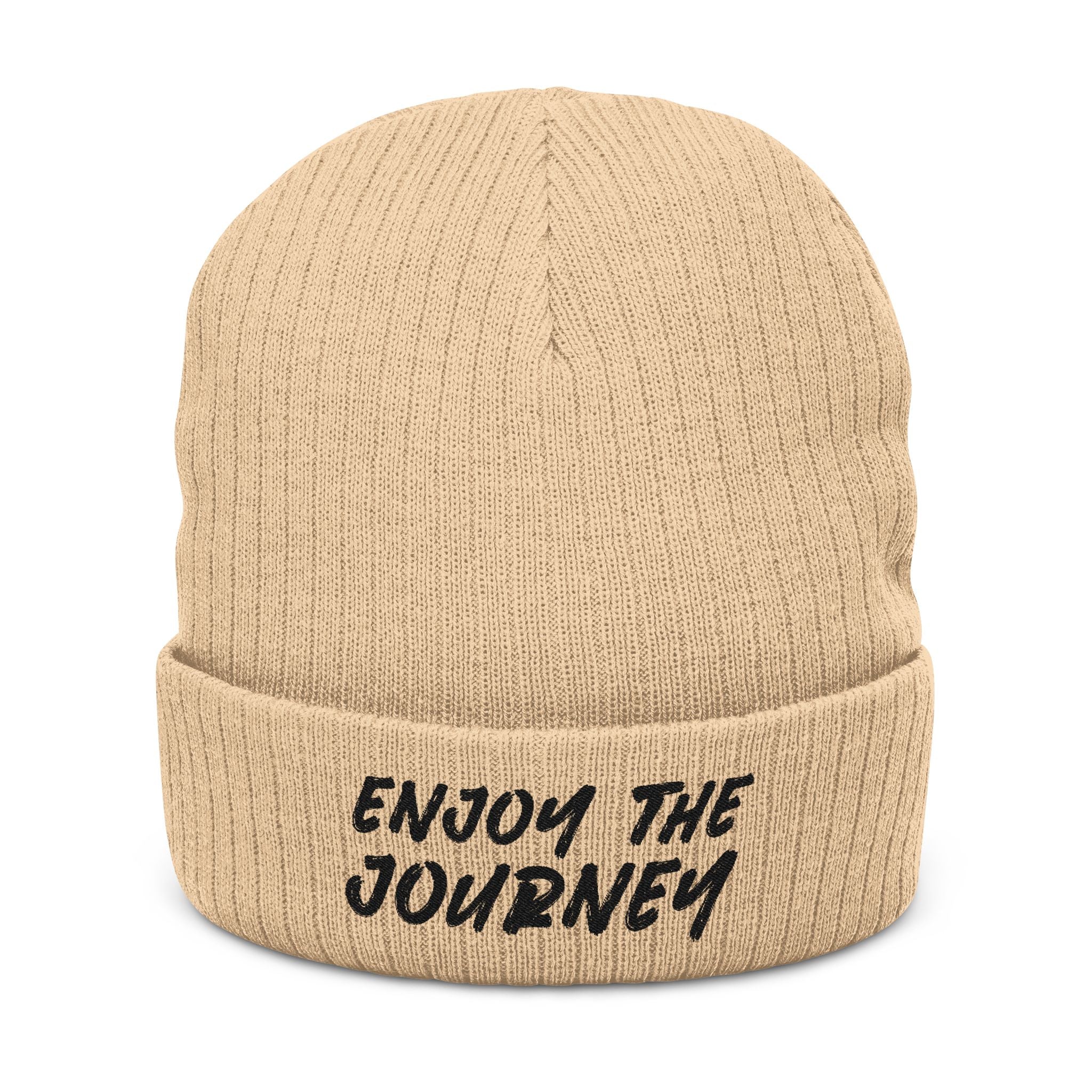 Image of Gorro de punto acanalado (bordado)